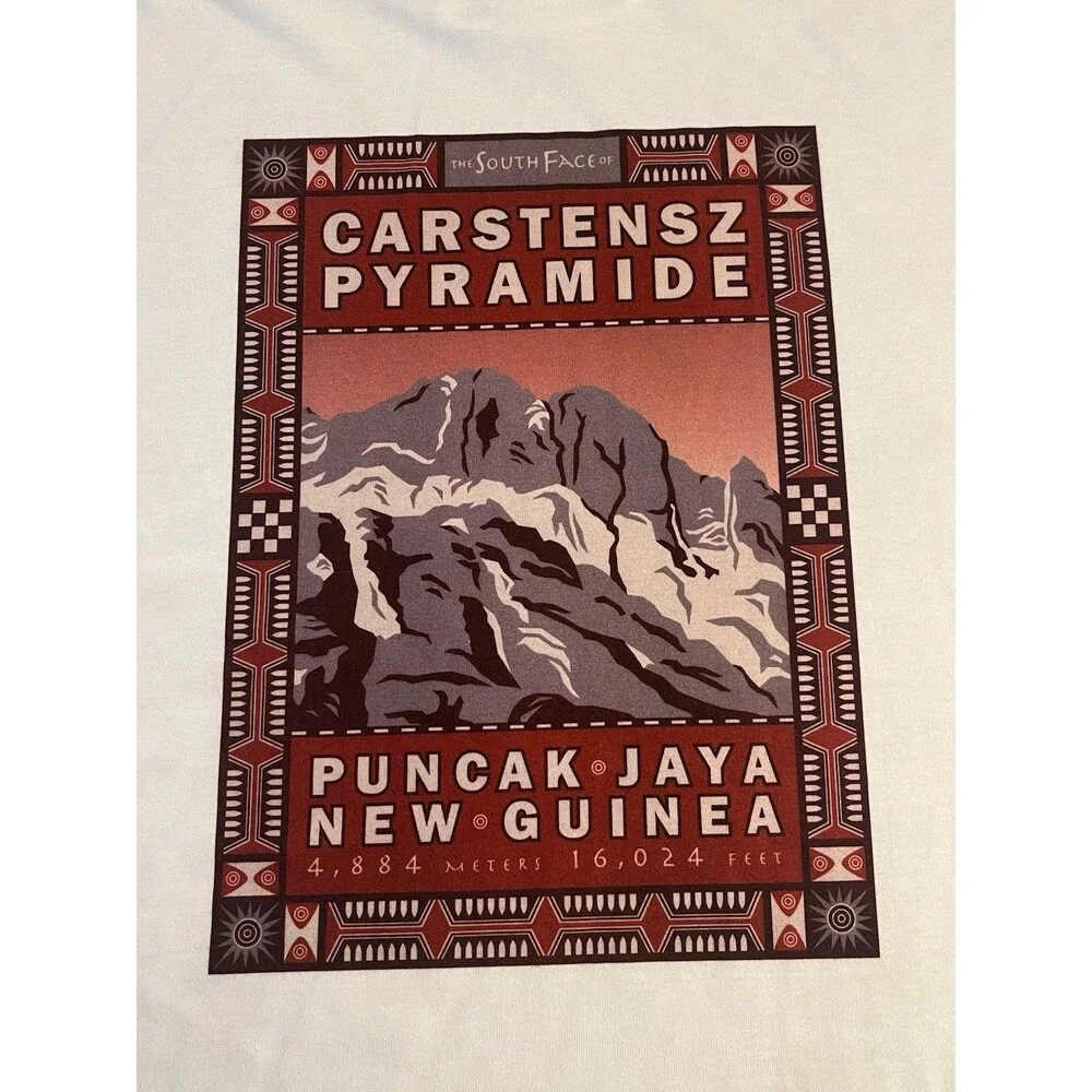 RARE VTG MadeinUSA The North Face Carstensz Pyramids New Guinea Men’s T-Shirt L